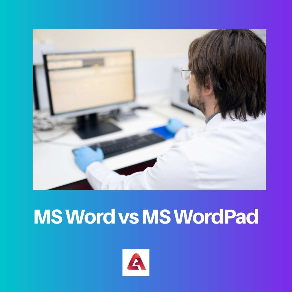 MS Word contro MS WordPad