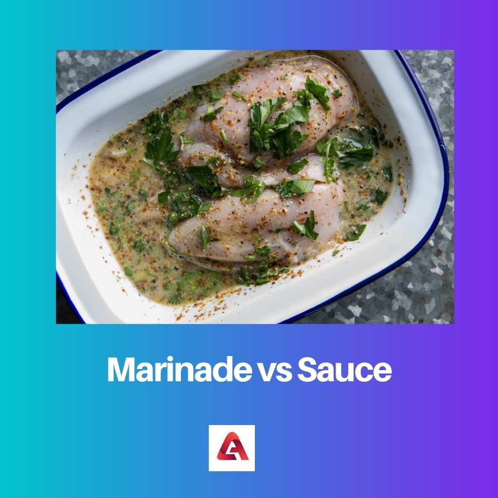 Marinade versus saus