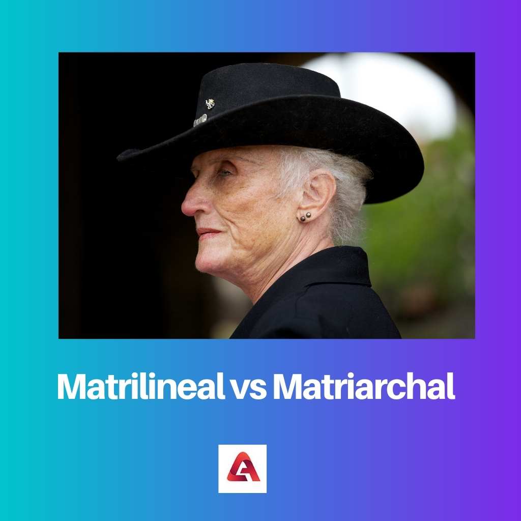 Matrilineal vs matriarcal