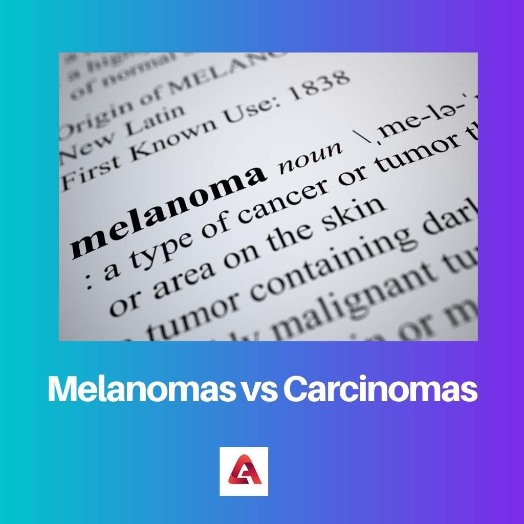 Melanomas x Carcinomas
