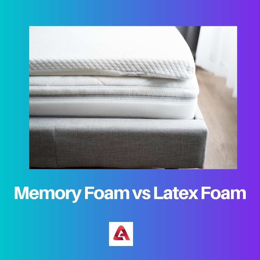 Memory Foam vs Latex Foam Difference and Comparison