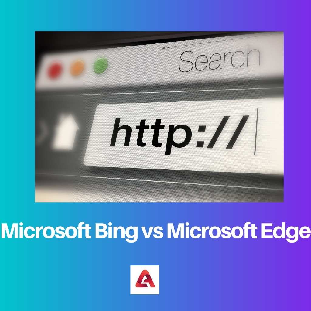 Microsoft Bing versus Microsoft Edge