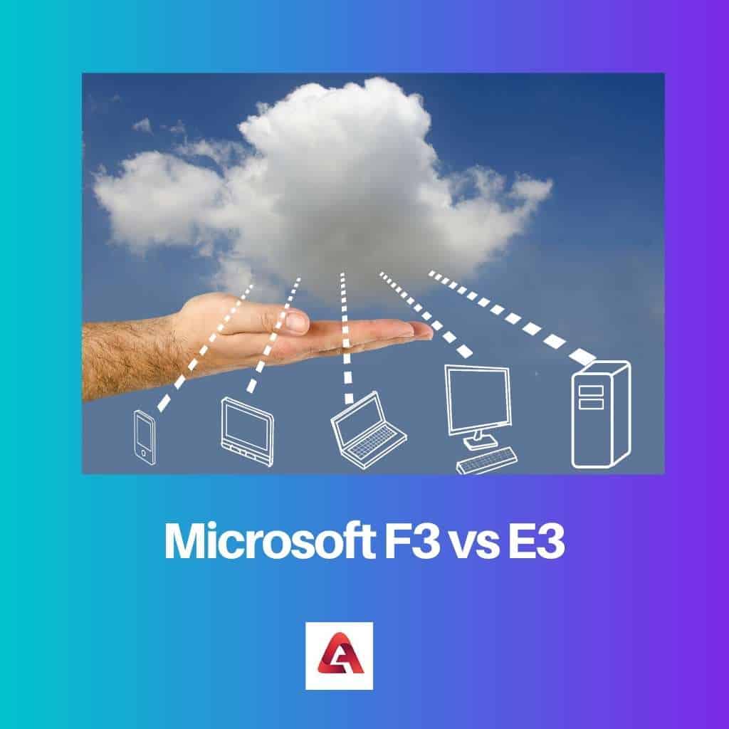 Microsoft F3 против E3