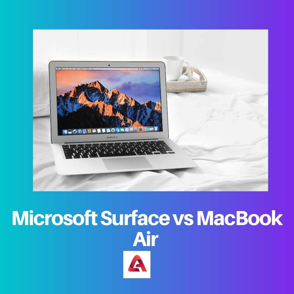 微软 Surface 与 MacBook Air