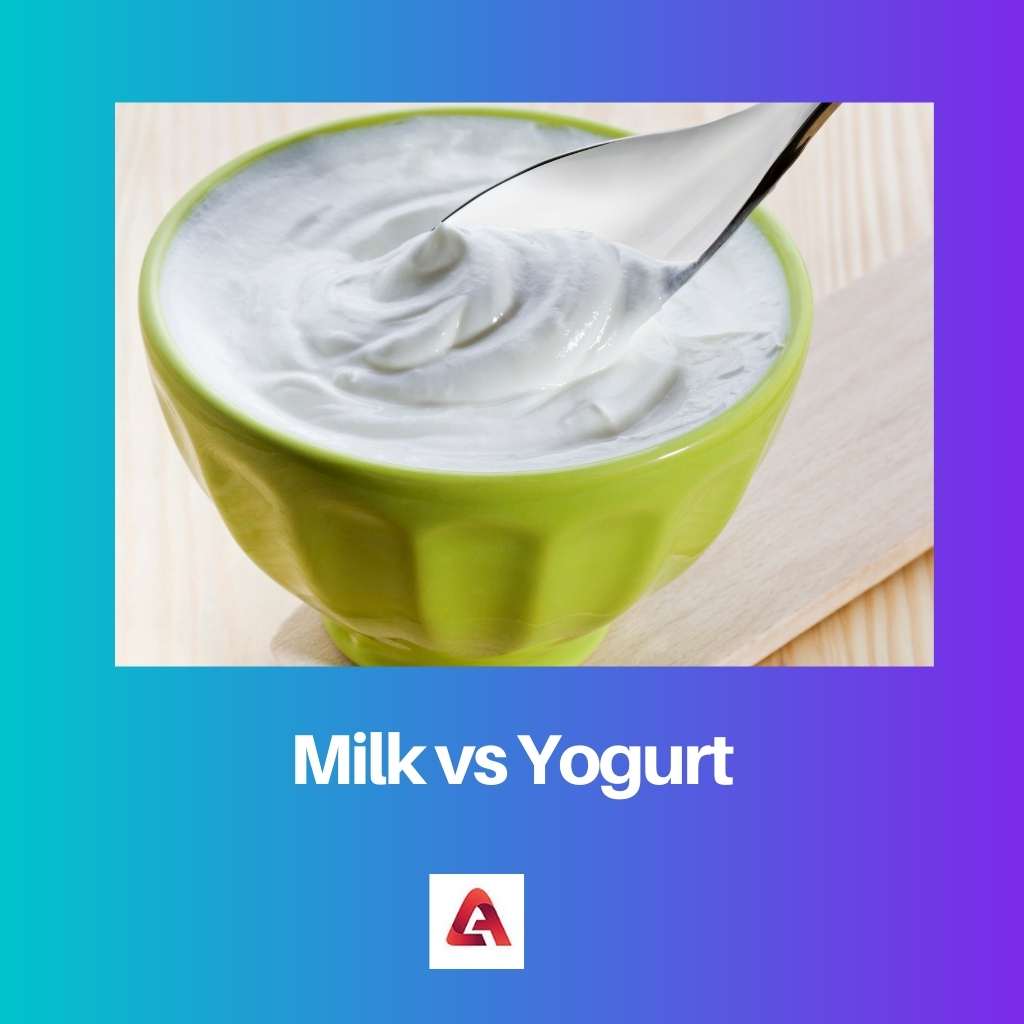 Melk versus yoghurt