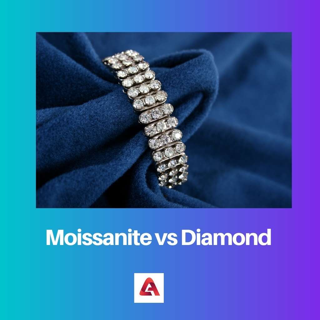Moissanite vs teemant