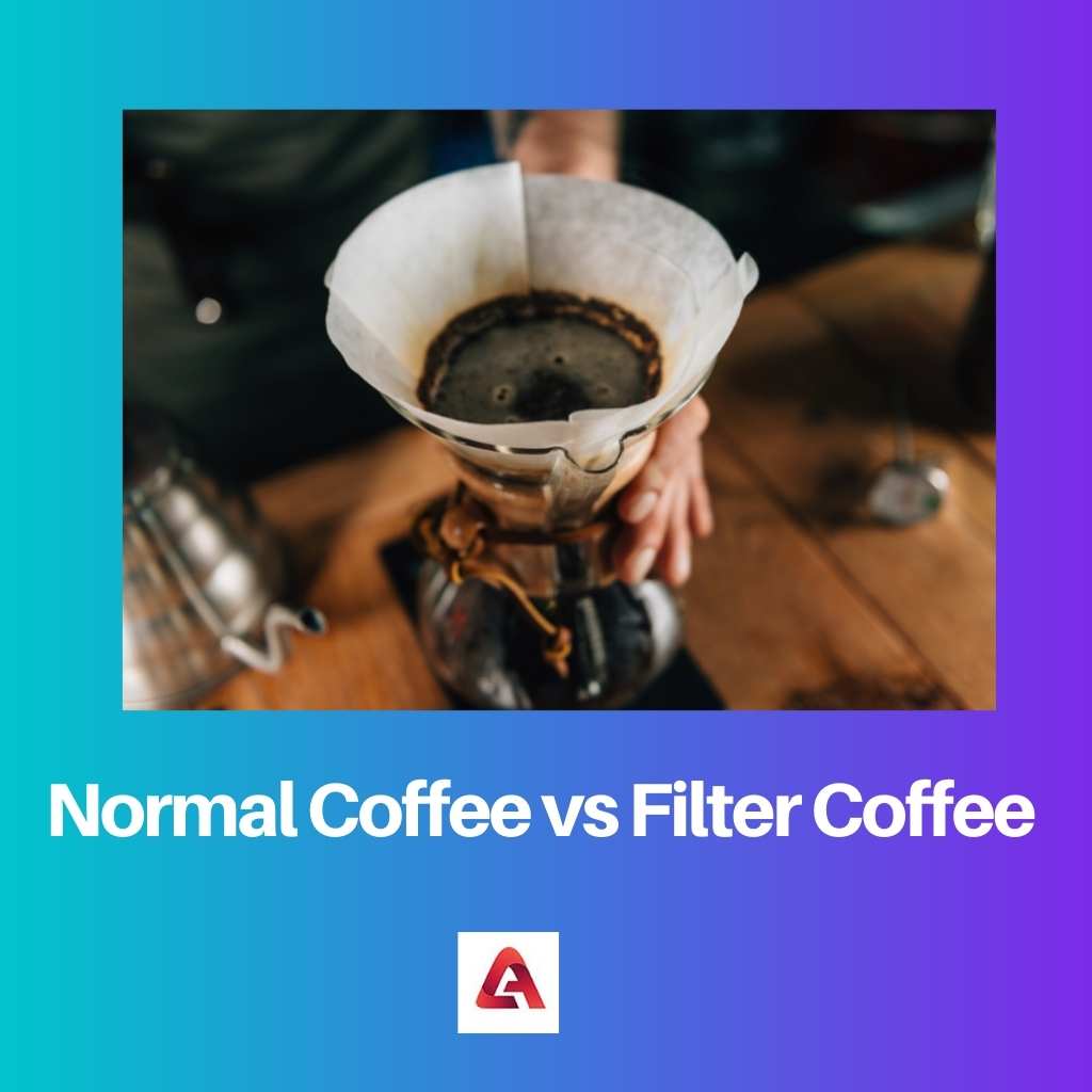 Café normal vs café de filtro