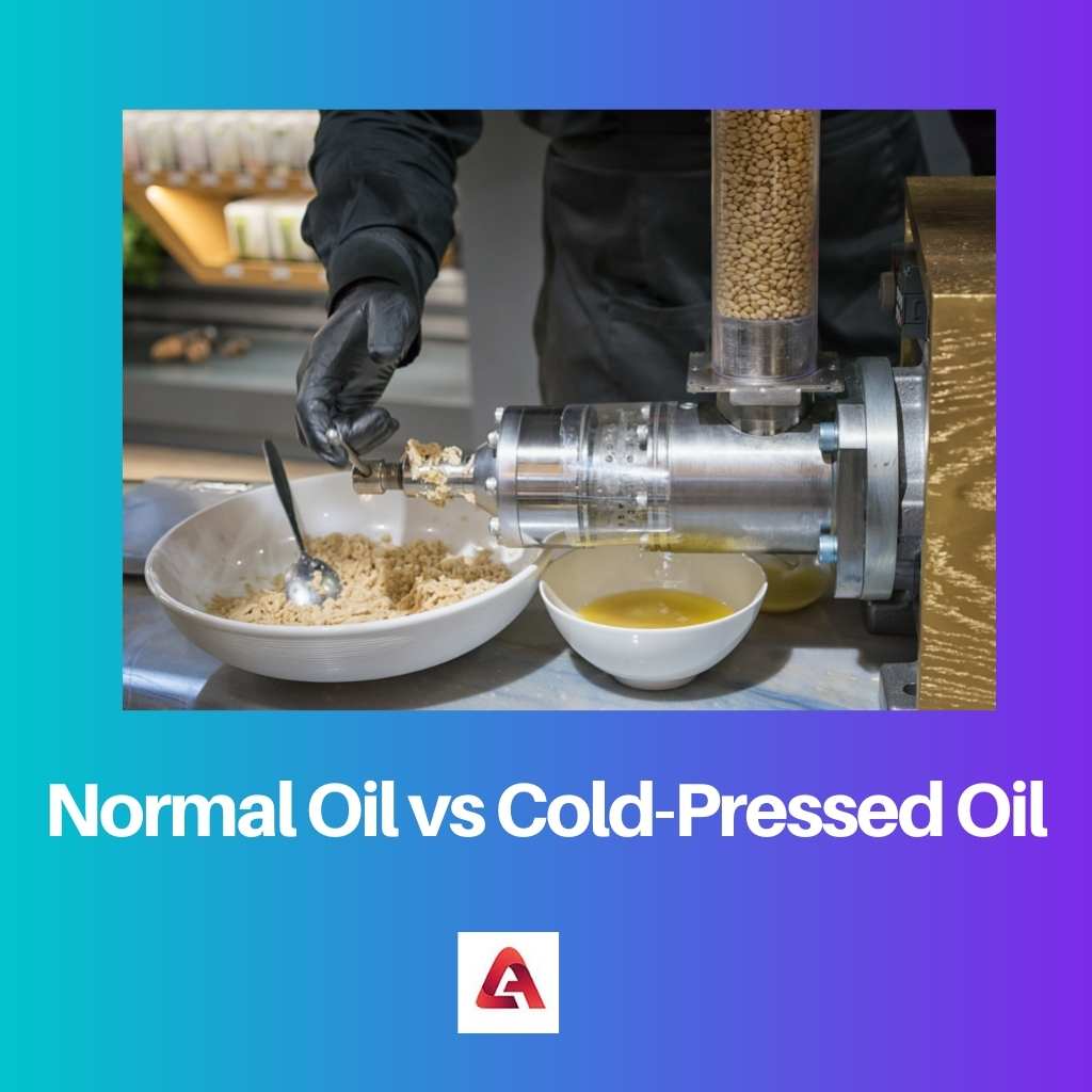 Olio normale vs olio spremuto a freddo