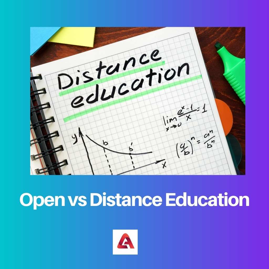 Educación abierta vs a distancia