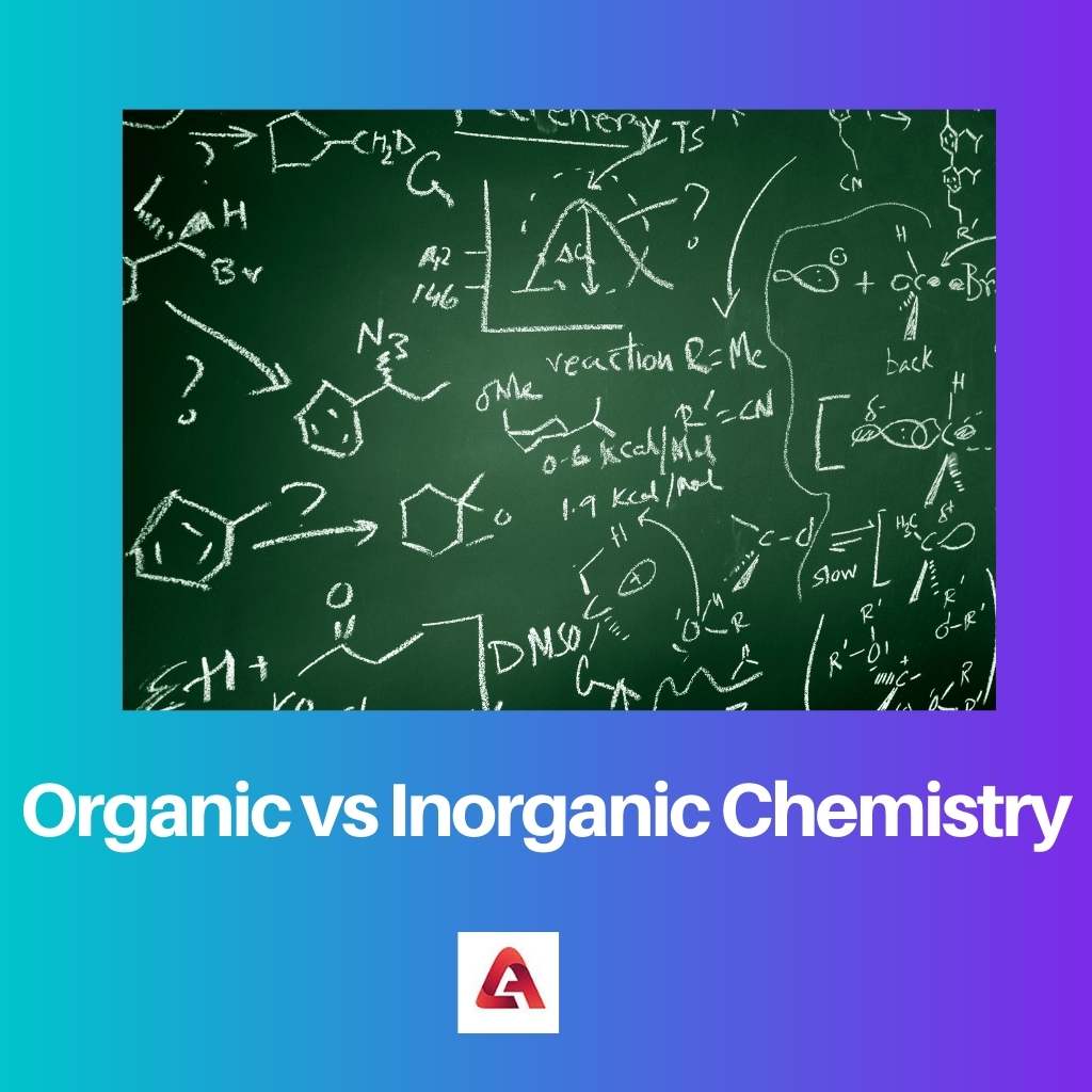 Chimie organique vs inorganique