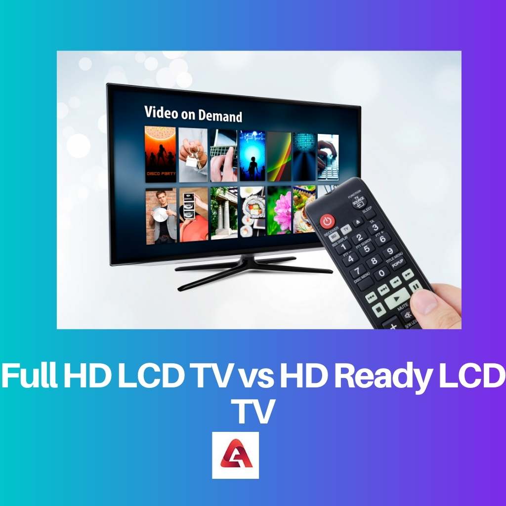 PCOS เทียบกับ Full HD LCD TV เทียบกับ HD Ready LCD TV