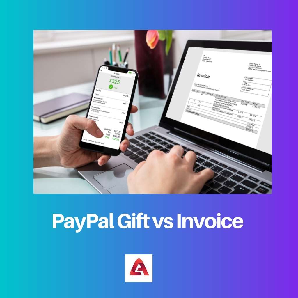 PayPal Gift vs Invoice