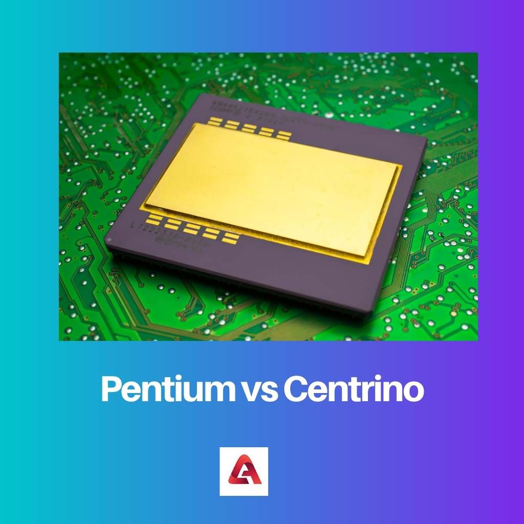 Pentium x Centrino