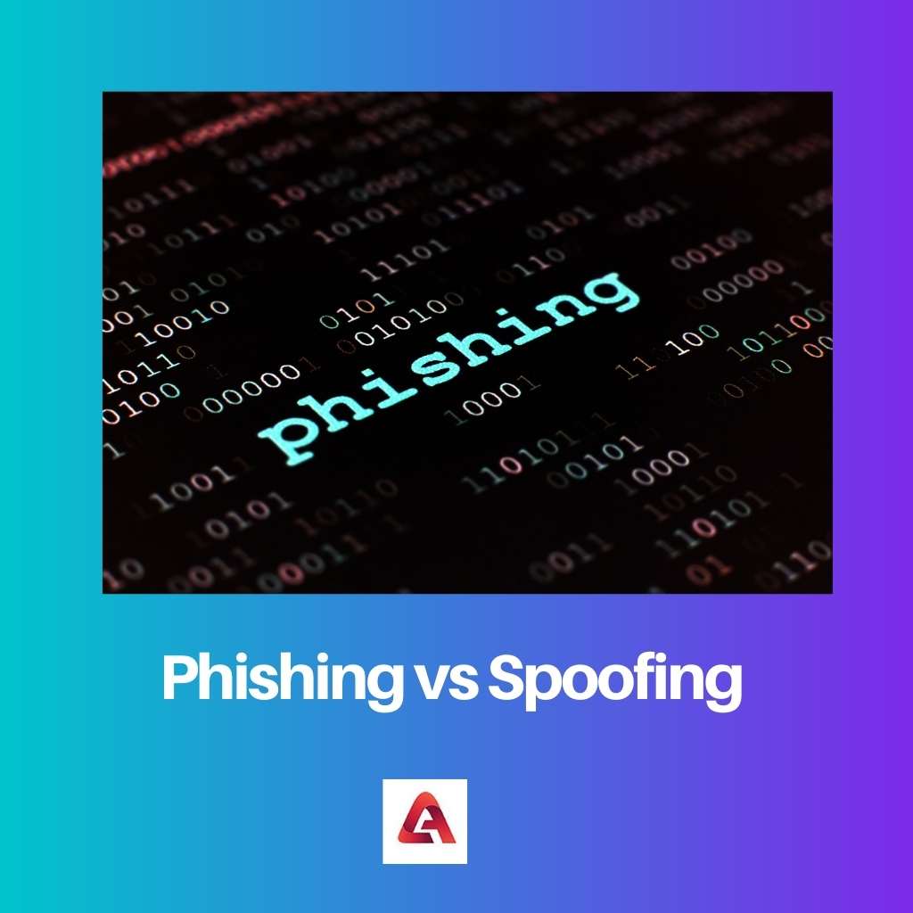 Phishing versus spoofing