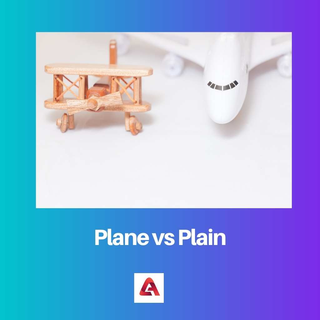 Avion vs plaine
