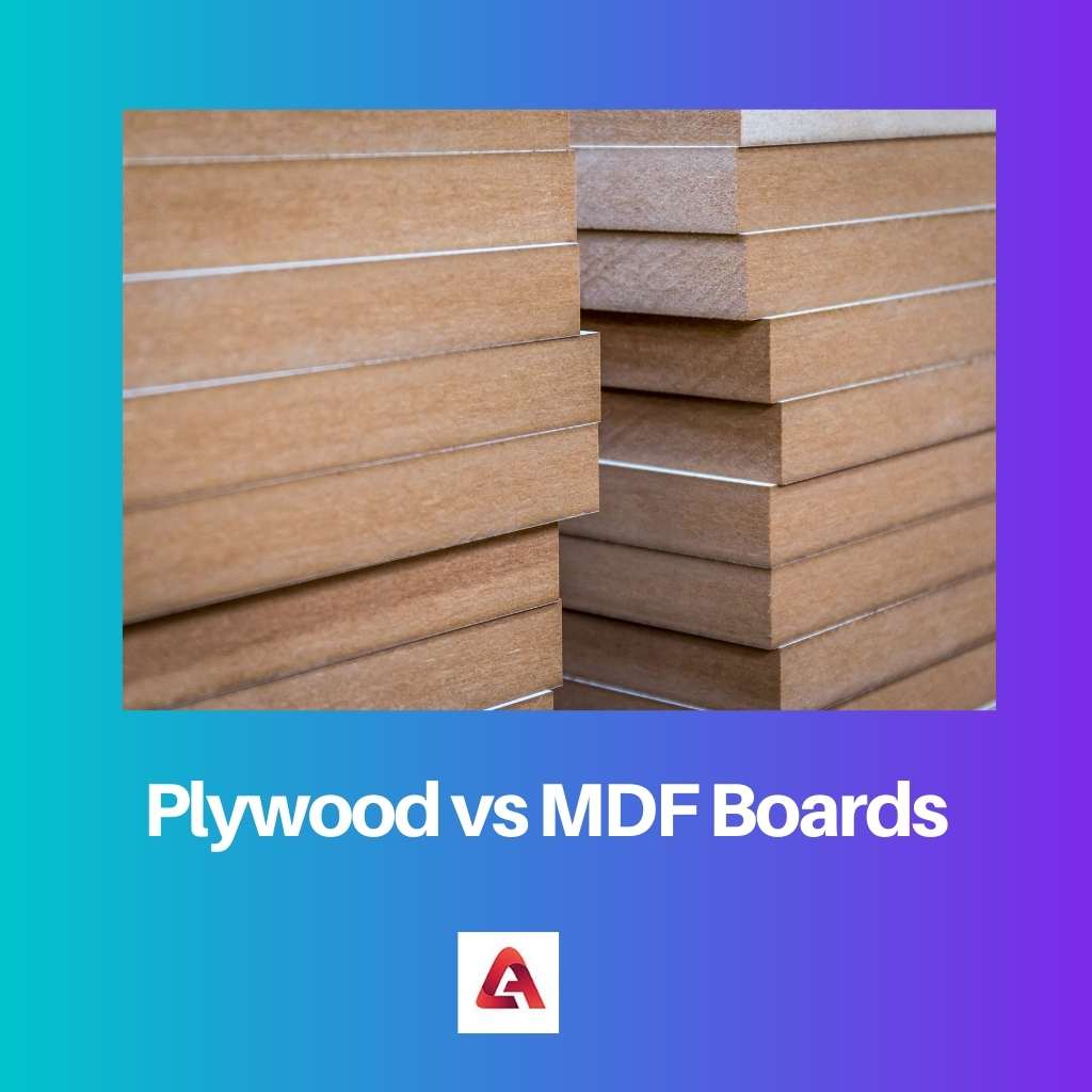 Tableros de madera contrachapada vs MDF
