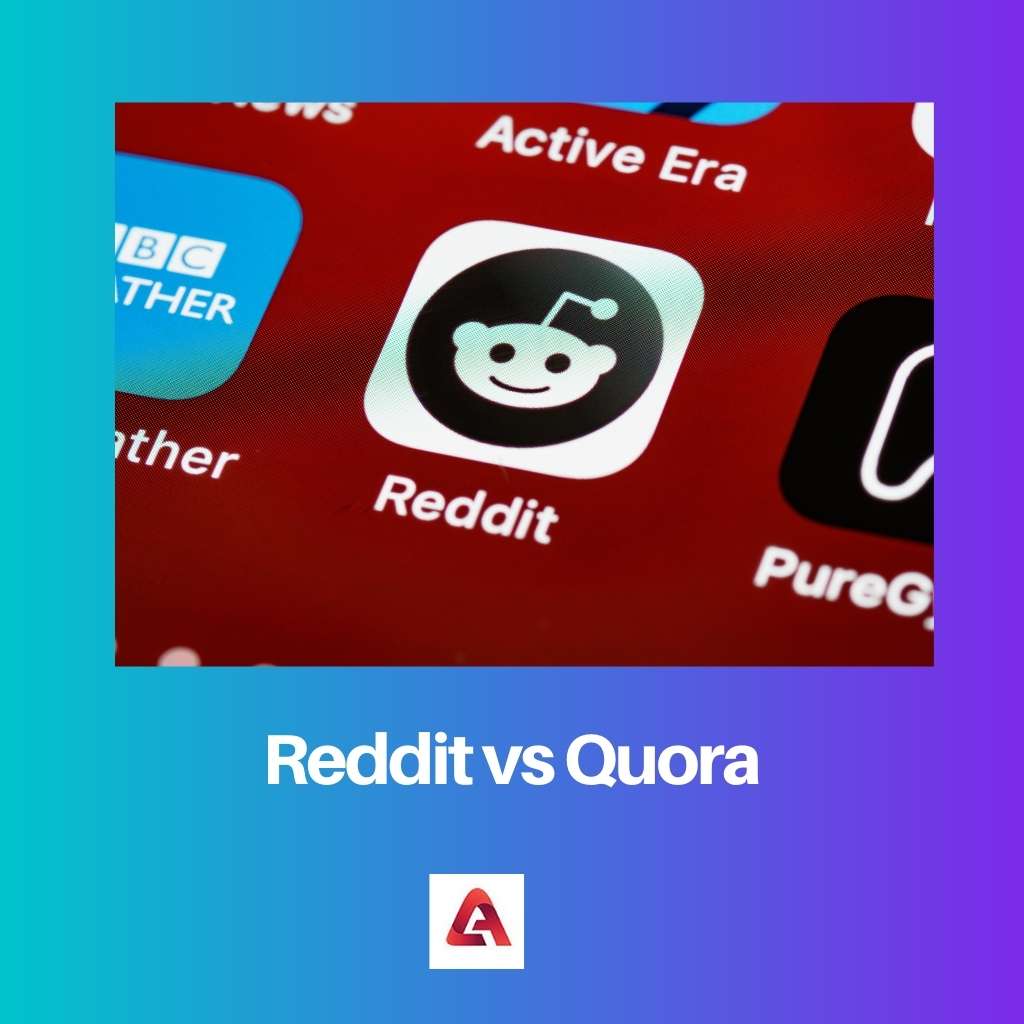 Reddit versus Quora