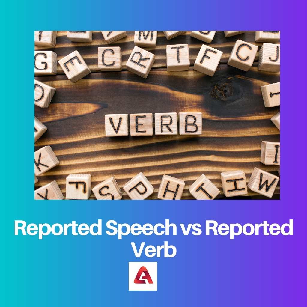 Reported Speech vs Reported Verb