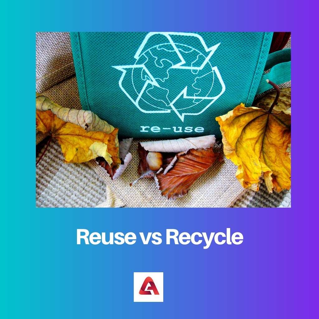 Réutiliser vs recycler