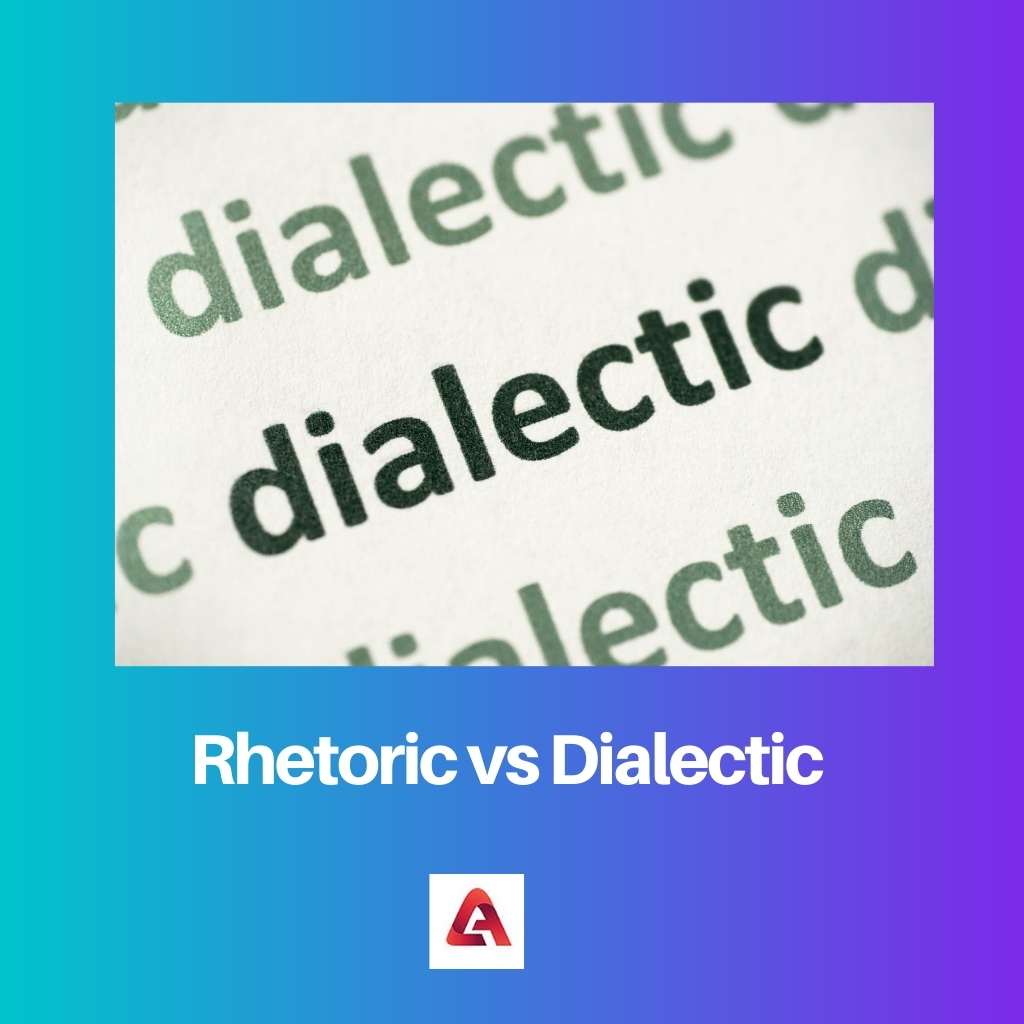 Retorik vs dialektik
