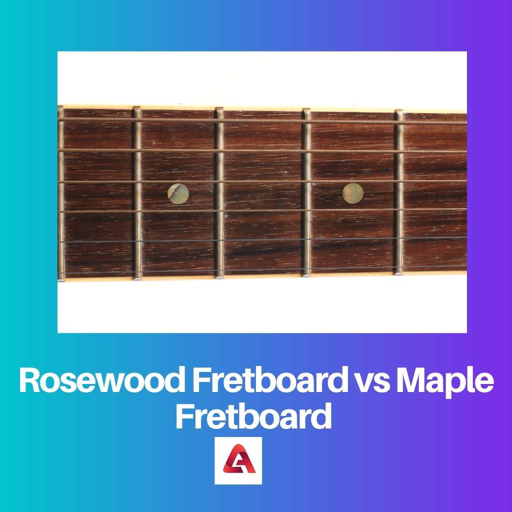 Escala de Rosewood vs Escala de Maple
