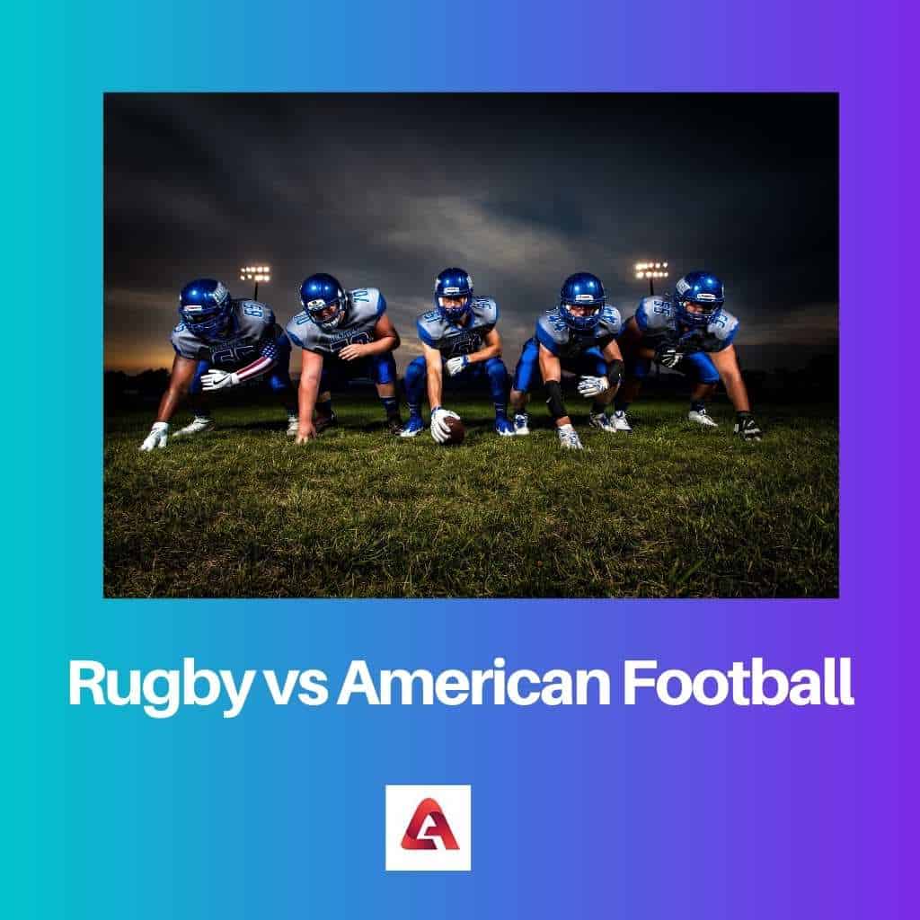 Rugby vs amerikkalainen jalkapallo