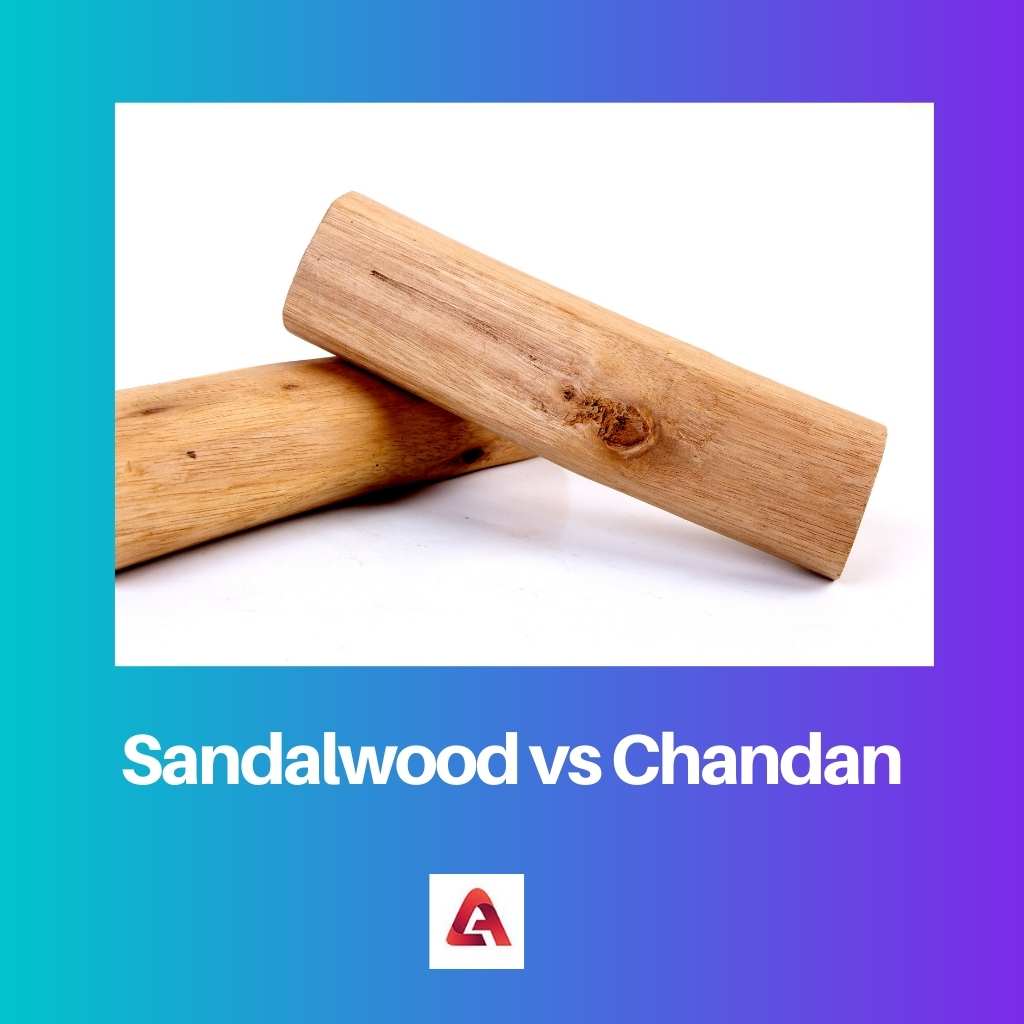 Legno di sandalo contro Chandan