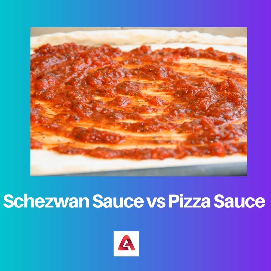 Sauce Schezwan contre sauce à pizza