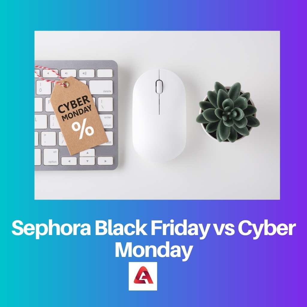 Sephora Black Friday vs Cyber ​​​​Monday