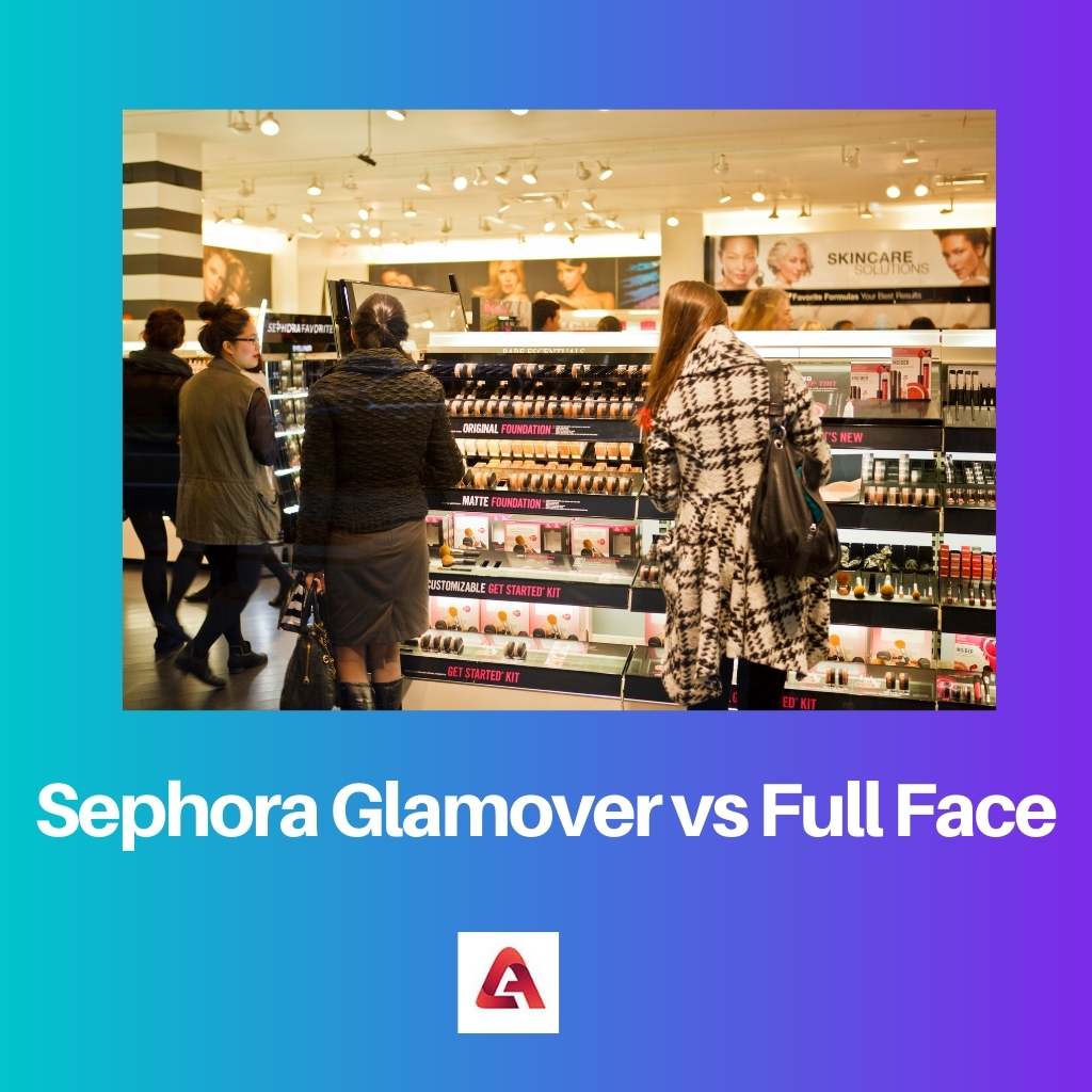 Sephora Glamover vs Mặt đầy đủ