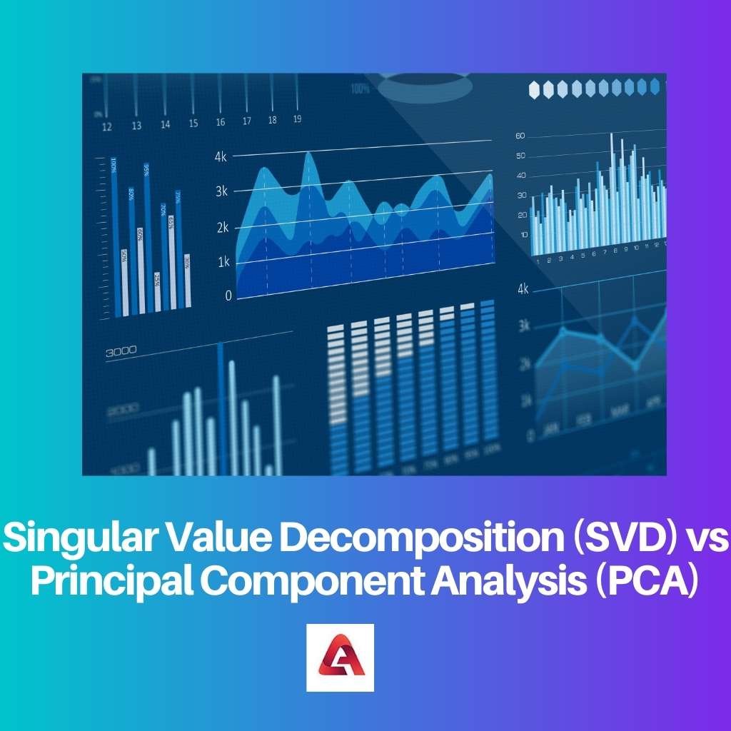 Descomposición de valores singulares SVD frente a análisis de componentes principales PCA