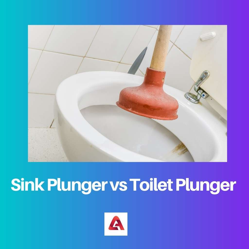 Sink Plunger vs. Toilet Plunger: What's the Difference?
