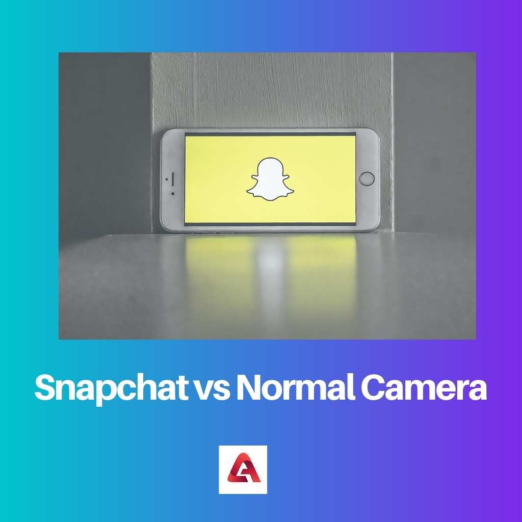 Snapchat x câmera normal