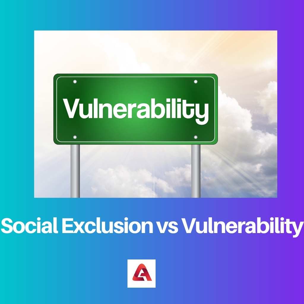 Social Exclusion vs Vulnerability