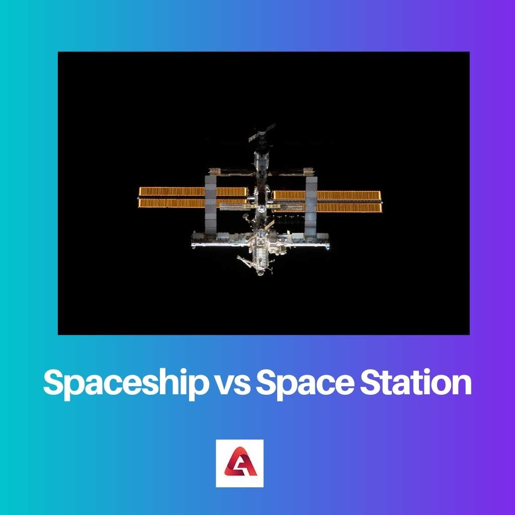 Nave espacial vs Estação Espacial