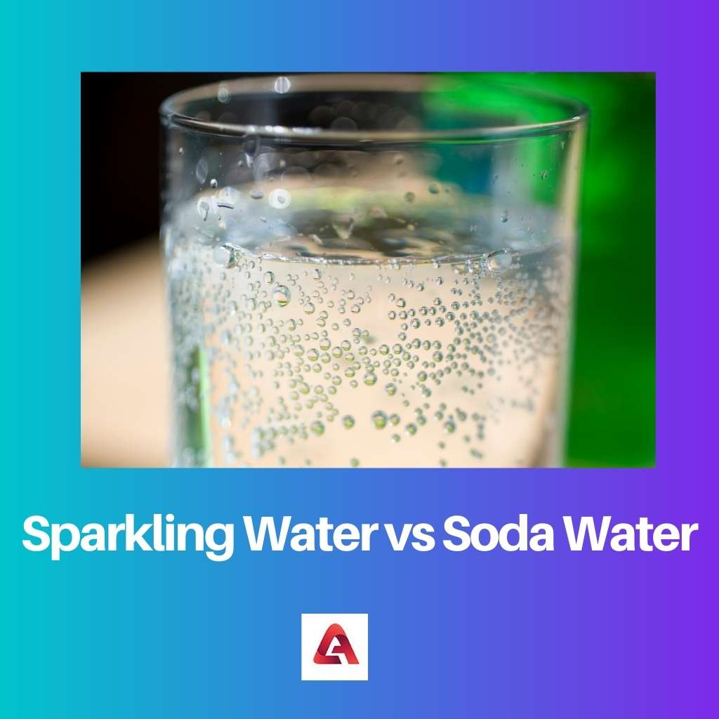 Bruisend water versus sodawater
