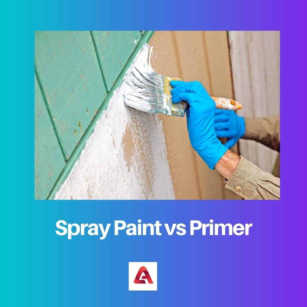 Tinta spray vs primer