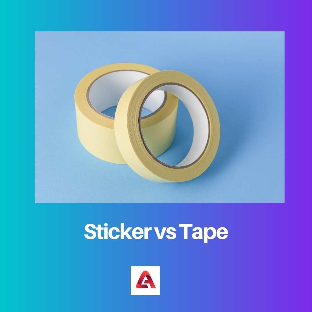Sticker versus plakband