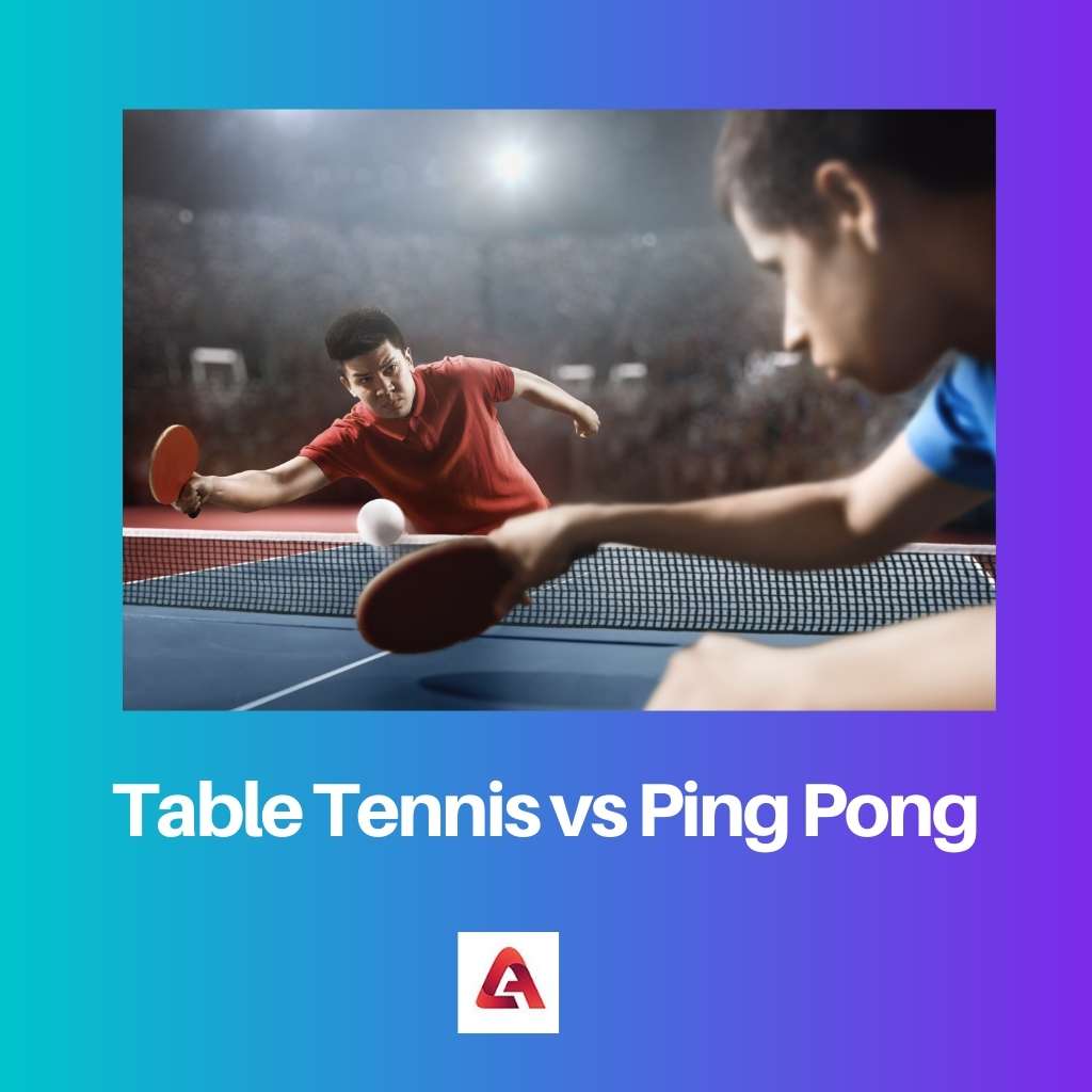 Stolní tenis vs ping pong