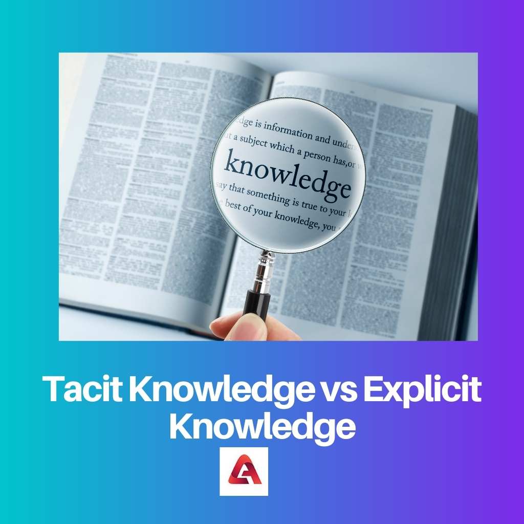 Stilzwijgende kennis versus expliciete kennis