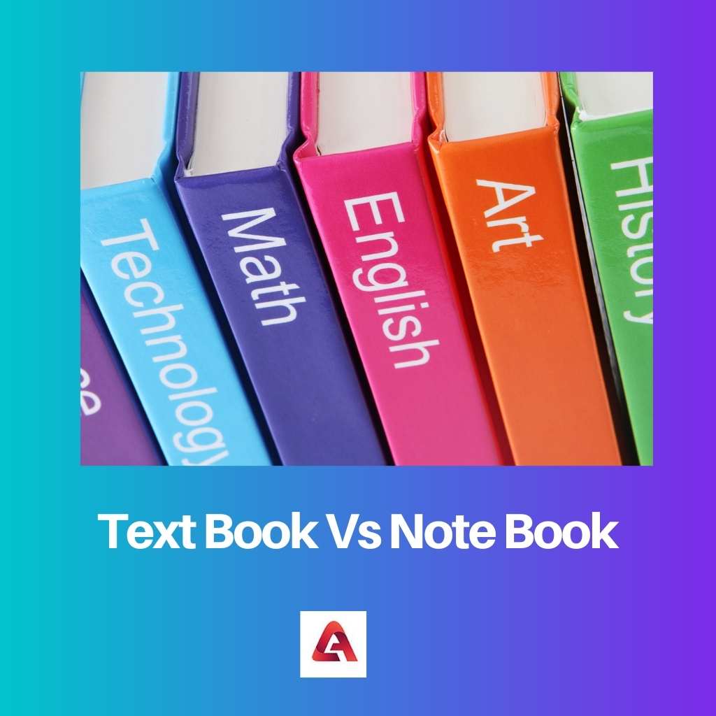 Libro de texto vs libro de notas