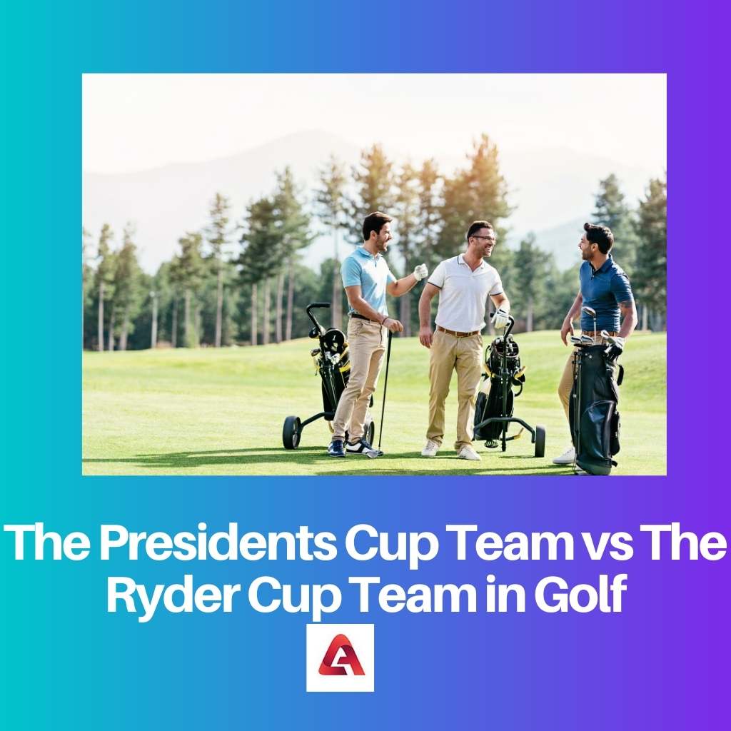 The Presidents Cup Team vs The Ryder Cup Team in Golf