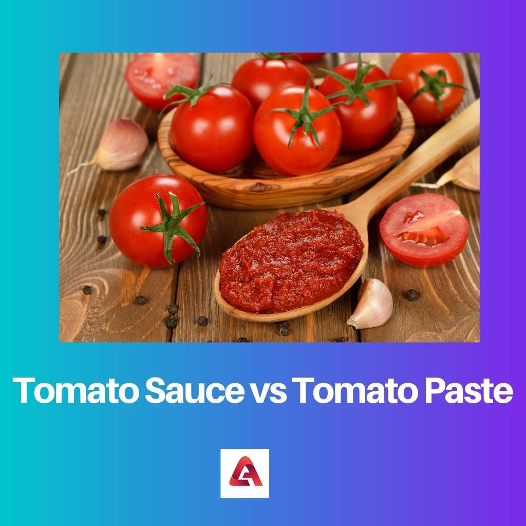 Tomato Sauce vs Tomato Paste