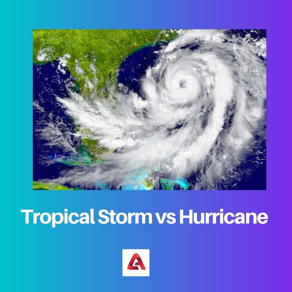 Tropische storm versus orkaan