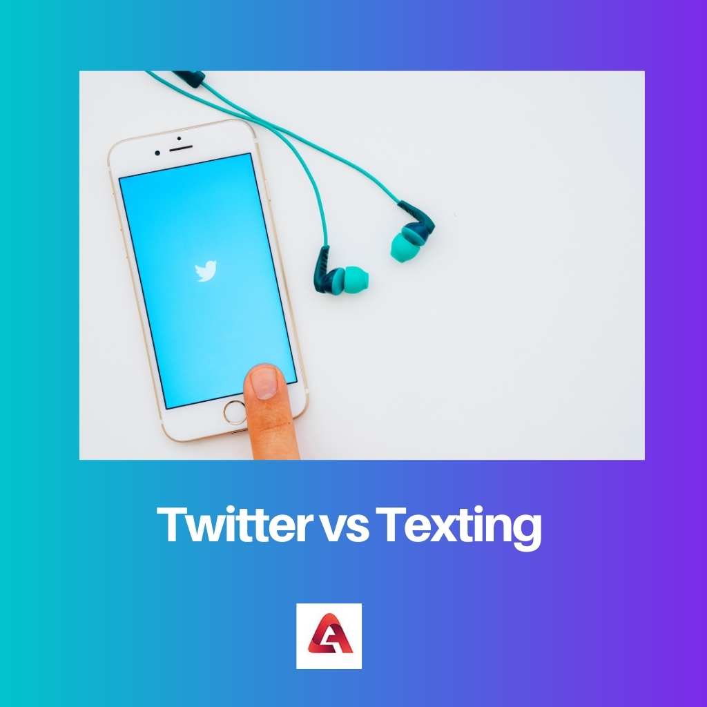 Twitter vs mensajes de texto