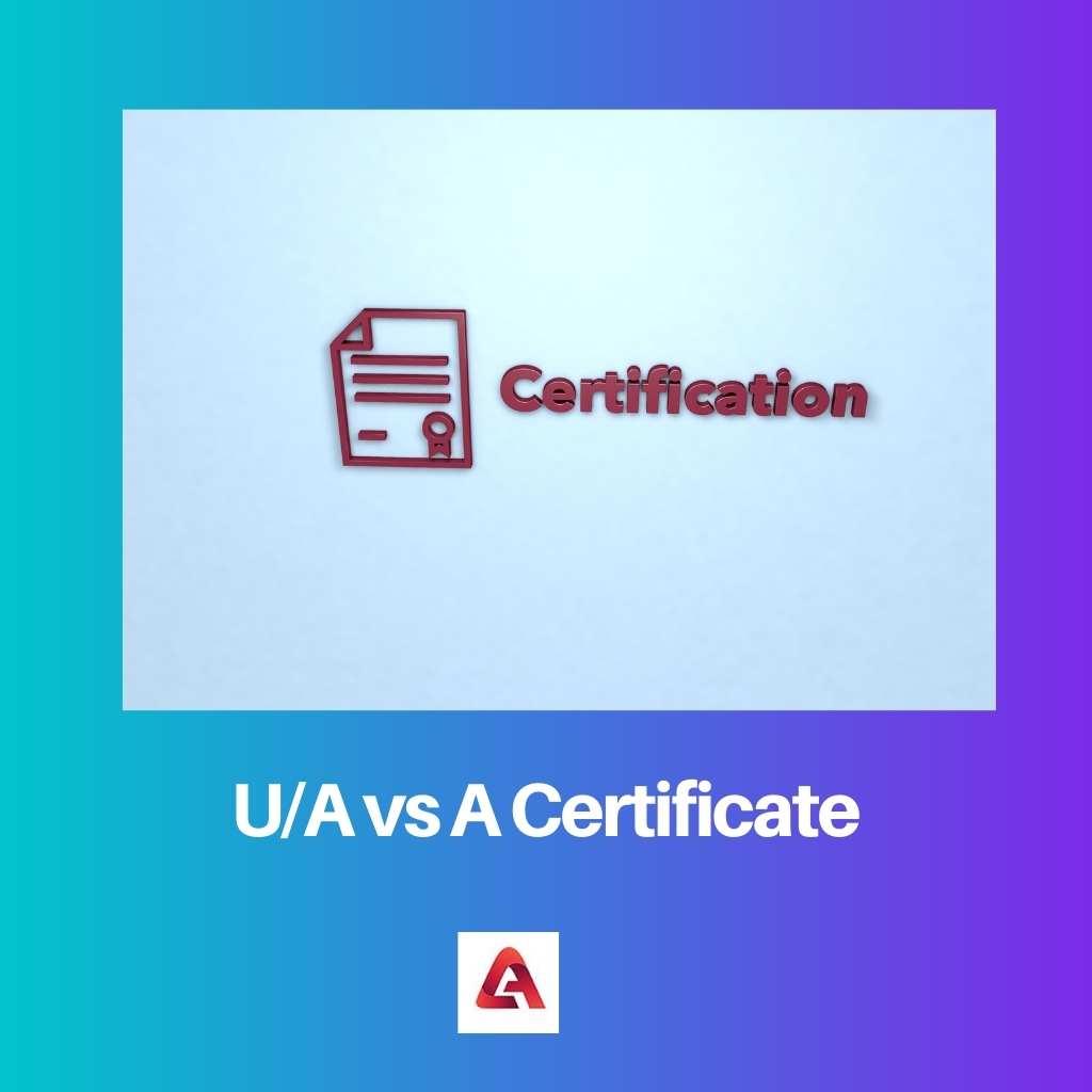 Certificado UA vs A