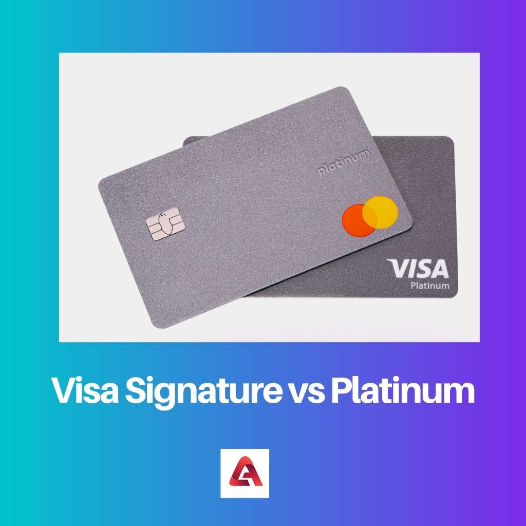 Visa-handtekening versus platina
