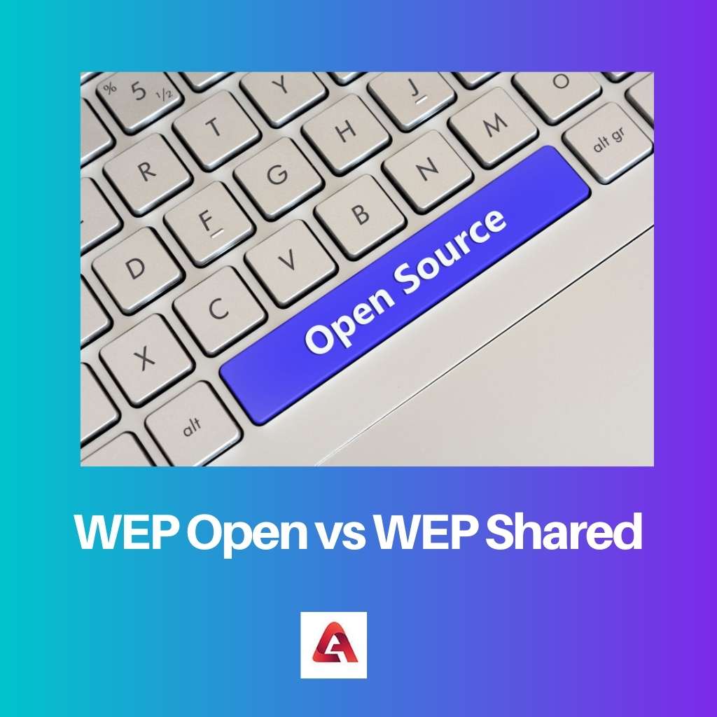 WEP avatud vs WEP jagatud