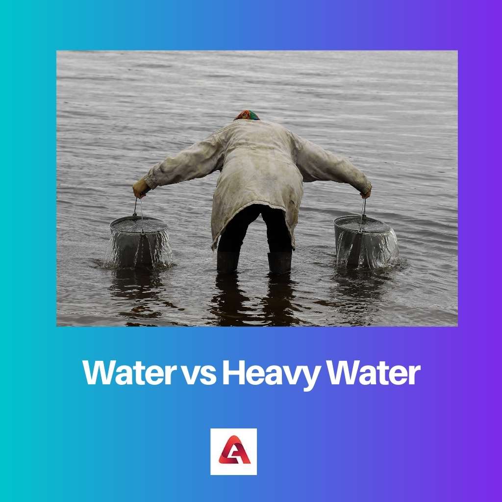 الماء مقابل الماء الثقيل