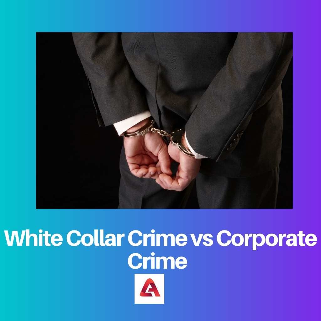 อาชญากรรมปกขาว vs อาชญากรรมองค์กร
